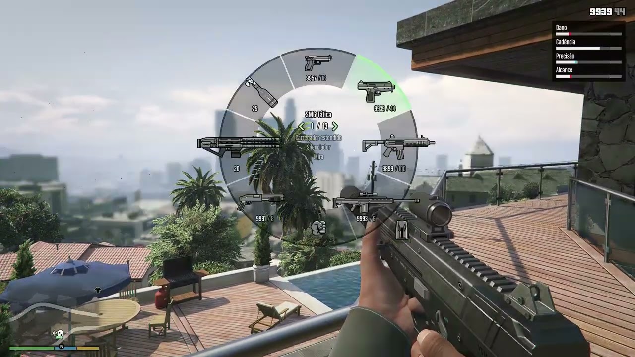 Como obter as armas do GTA online no modo historia do gta 5 no PC.