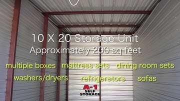 10x20 Storage Unit - A-1 Self Storage