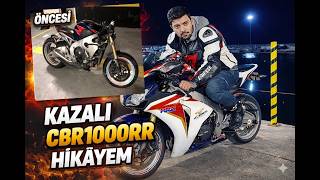 Kazalı Honda Cbr 1000Rr Hikayem Her Şey Bitti Dediğim An... Cbr1000Rrı Nasıl Topladım?