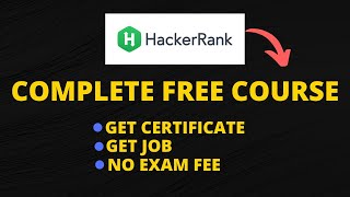 HackerRank | Free Course, Free Certificate & Get Job after Certification | Digital Pankaj