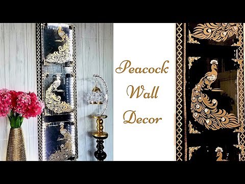diy-5-minutes-peacock-wall-decor-on-glass!-quick-and-inexpensive-home-decorating-idea!