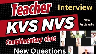 KVS/NVS Mock Interview 2026 | KVS #teacher interview New questions with answers | PD Classes