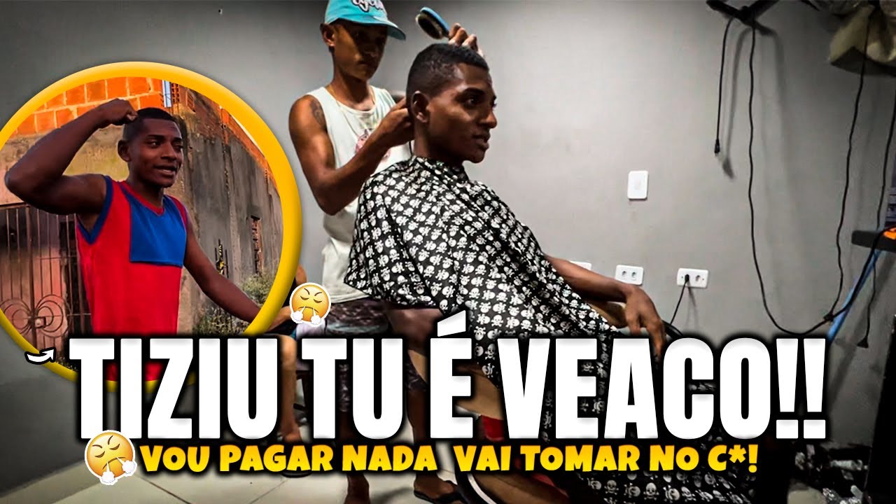 BETO TIZIU CORTOU O CABELO E CORREU PRA NÃO PAGAR | BETO TIZIU
