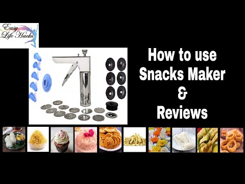 How to use Snacks Maker & Reviews #SnacksMaker #MurukkuMaker #KitchenPress #diwalisnacks #Chakli