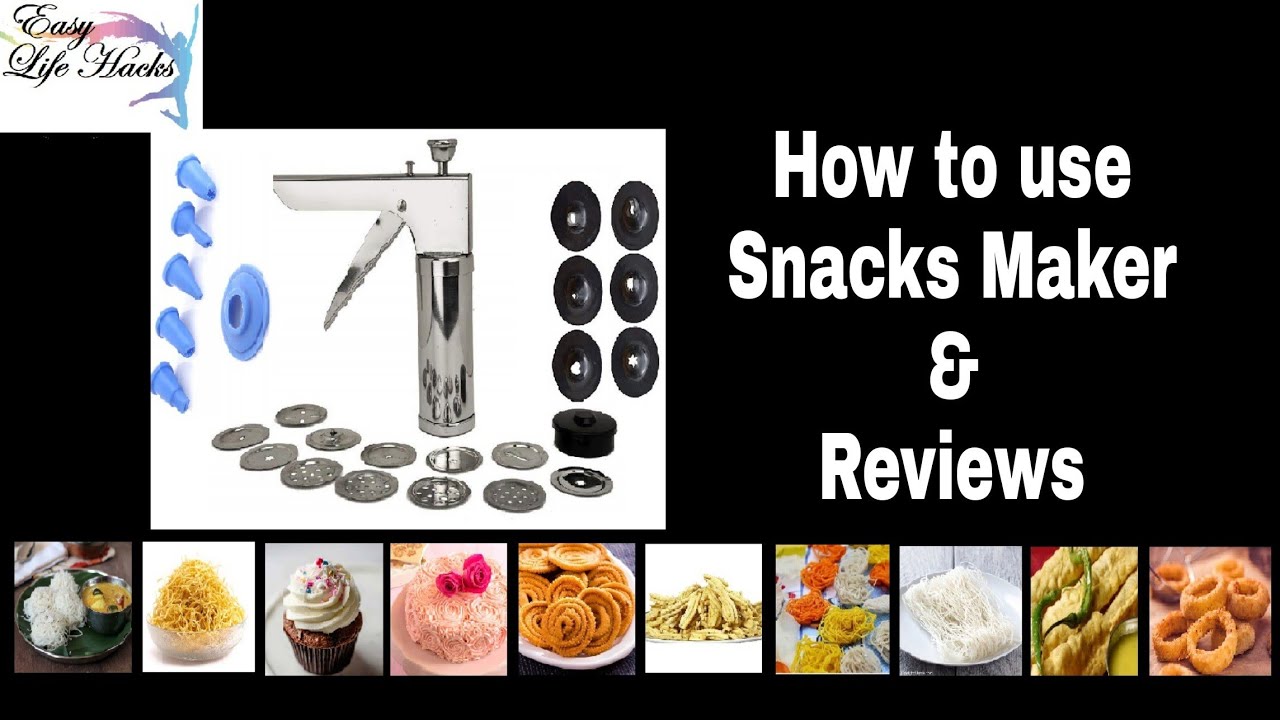 How to use Snacks Maker & Reviews ChakliMaker MurukkuMaker KitchenPress ChakliSacha Cookiemaker