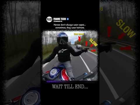 The Real Heroes Wear Helmets, Not Capes 😳🏍️