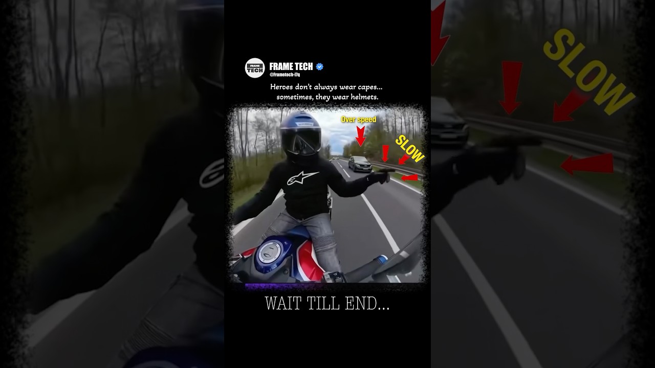 The Real Heroes Wear Helmets, Not Capes 😳🏍️