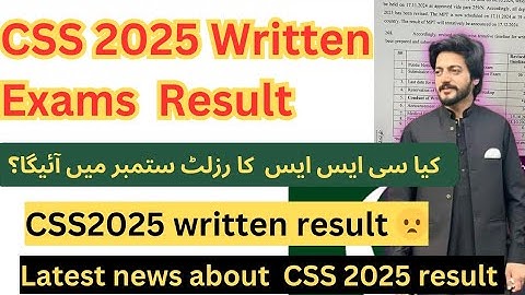CSS 2025 Written Exam Result Update | Expected date for CSS 2025 Result - Update on 4 April #css2025