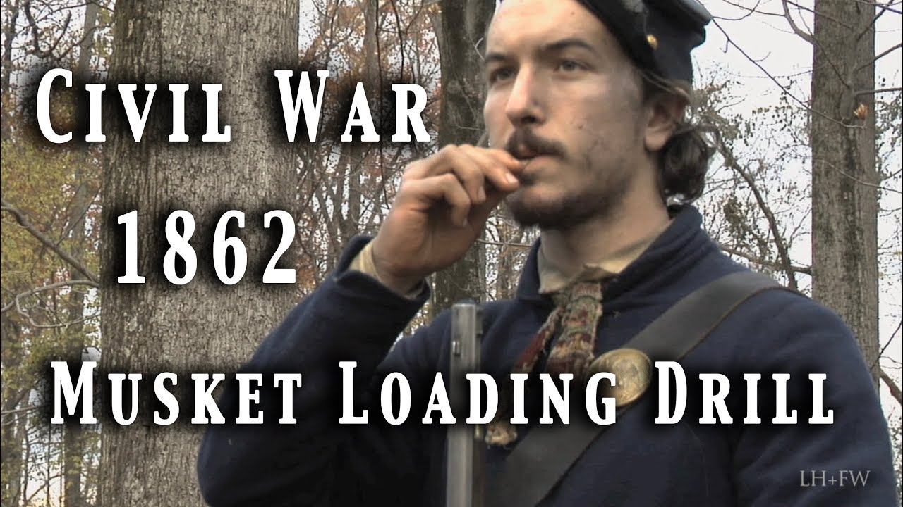 Civil War   Musket Loading Drill In Nine Times HD