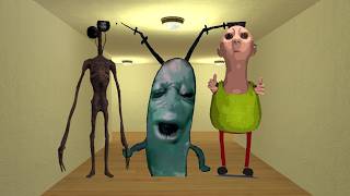 Plankton Aughh, Siren Head And Hamood habibi Nextbot in The Hole Nextbot Gmod