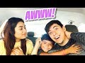 Hugging My Moms Boyfriend To See How He Would React! Cute Reaction