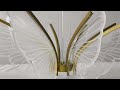 VAXLAMP Modern Elegant Butterfly Acrylic Chandelier