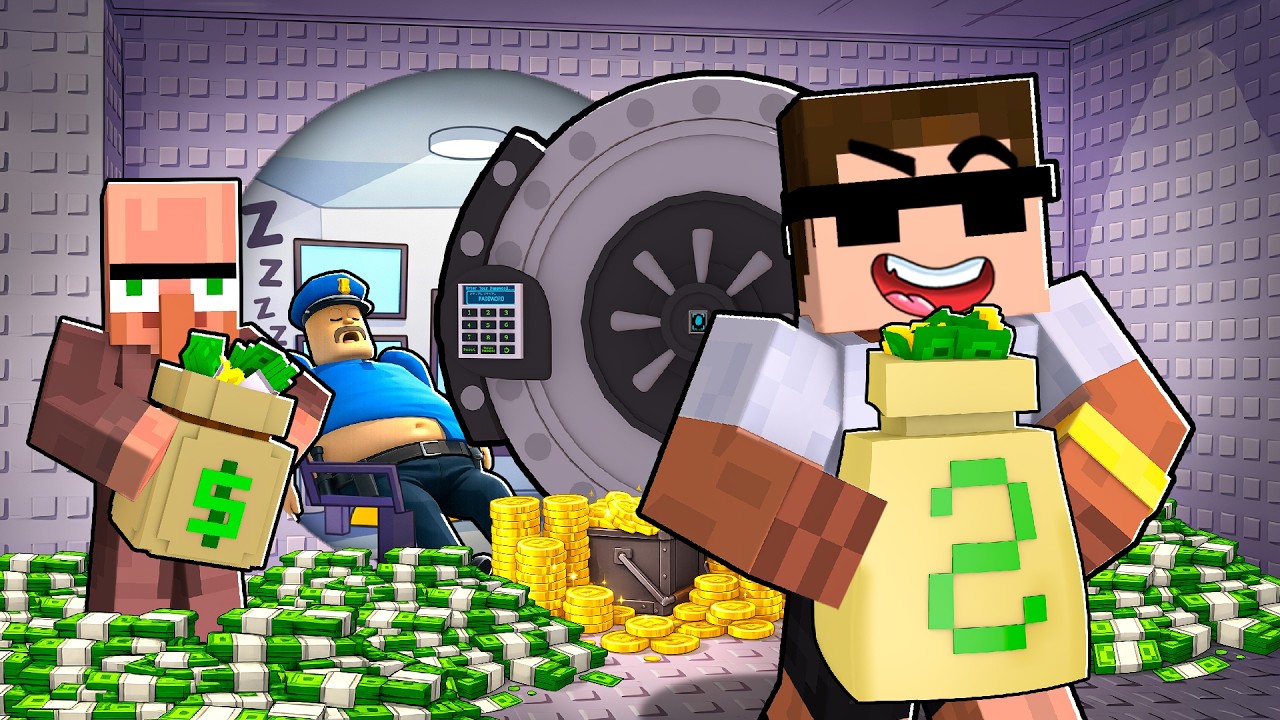 New Crazy BANK HEIST OBBY in Roblox..