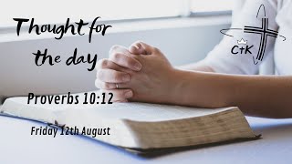 Love, not hatred | Proverbs 10:12 | Molly Shortt | 12th August 2022