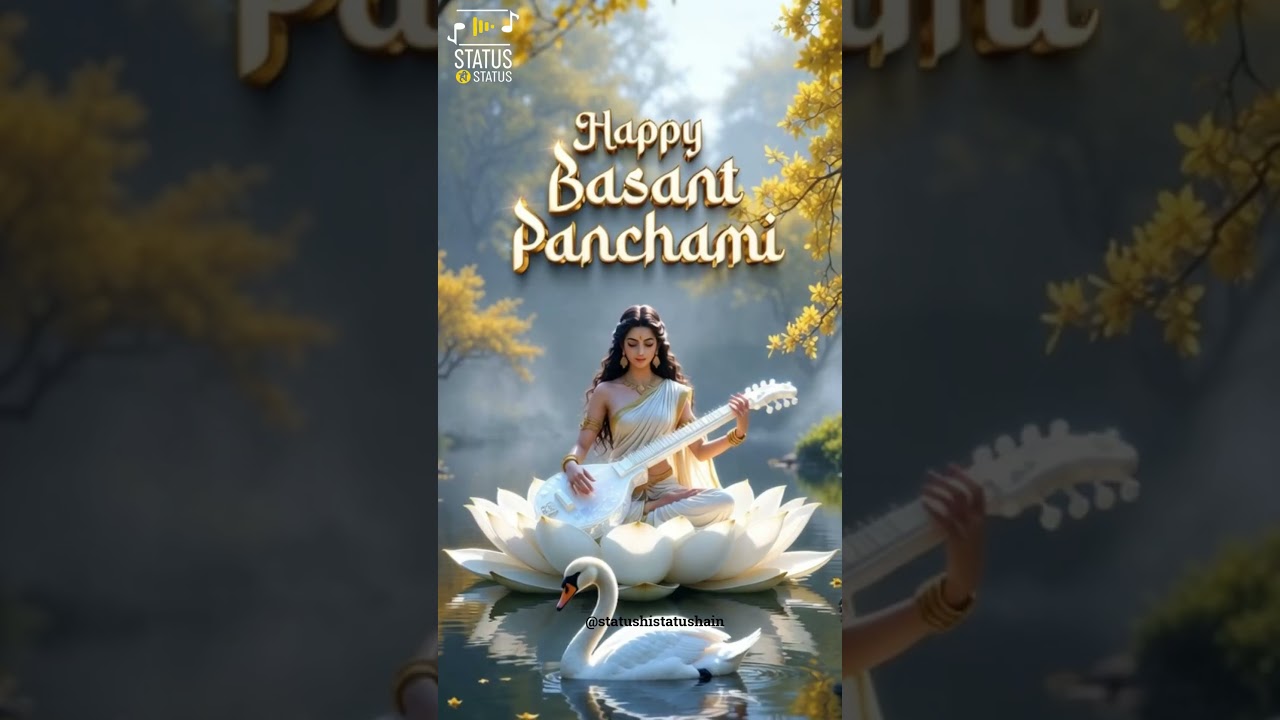 Basant Panchami 2026 💛 | Saraswati Puja Aesthetic Status | Spring Festival 