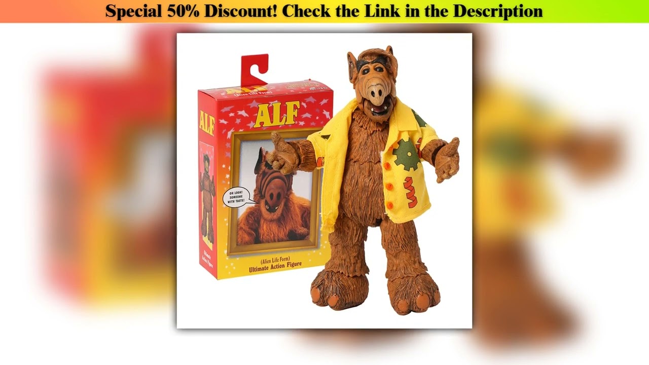 Slide NECA Alf Ultimate 7-Inch Scale Action Figure Figuine Model Decoration PVC Toy••••••••••••••••