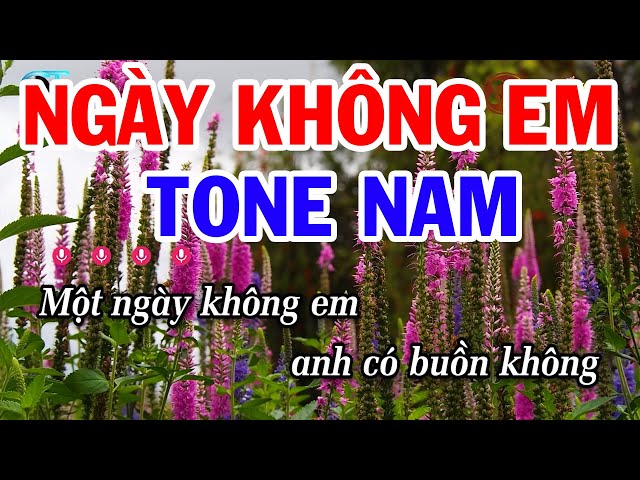 Karaoke Ngày Không Em Tone Nam ( La Thứ ) Nhạc Sống Tuấn Cò