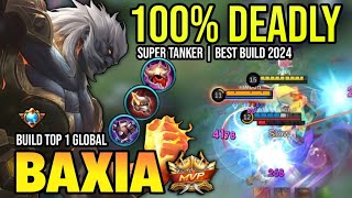 BAXIA BEST BUILD 2024 | BUILD TOP 1 GLOBAL BAXIA GAMEPLAY | MOBILE LEGENDS✓