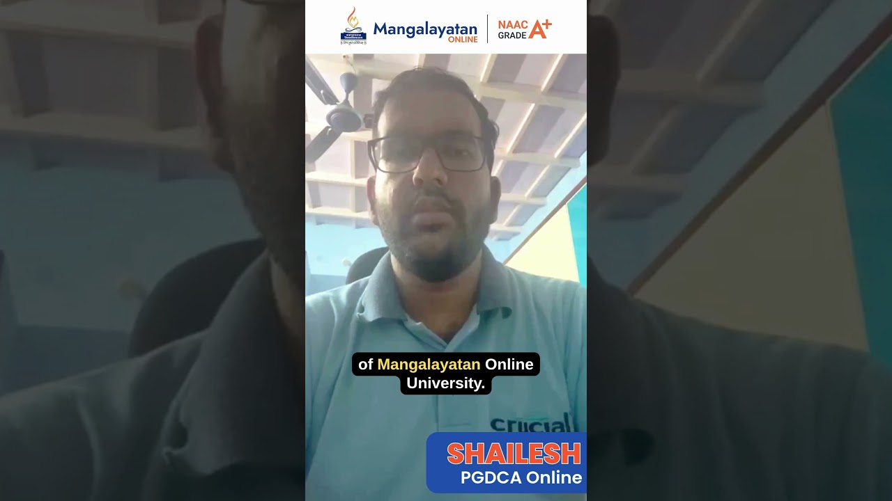 Online PGDCA Student Testimonial | Working Professional Success Story