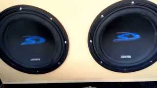 Two 10 Alpine Type S's W/ Subwoofer box