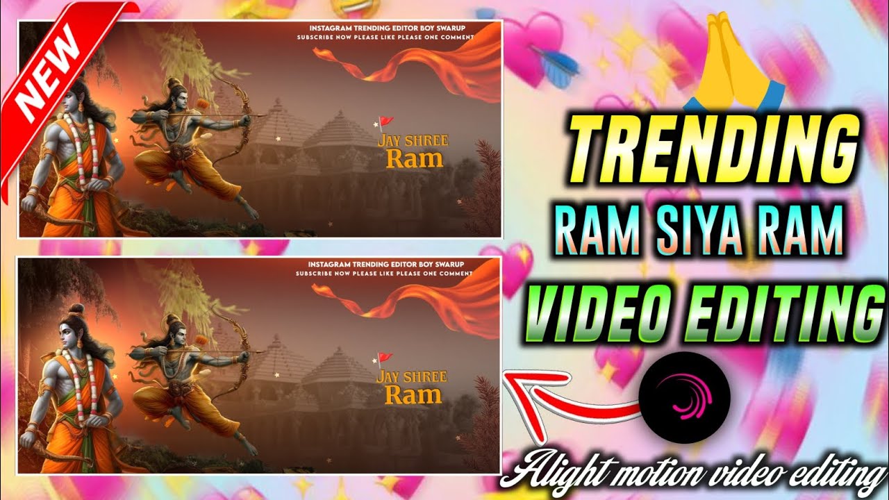 Ram Siya Ram Lofi version Status Video Editing | Ramnavami Special Status Video Editing