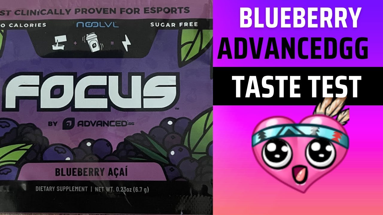 AdvancedGG Focus Blueberry Acai Taste Test Review