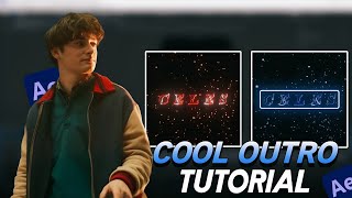 Make This Trending Cool Outro For Your Edits After Effects Tutorial