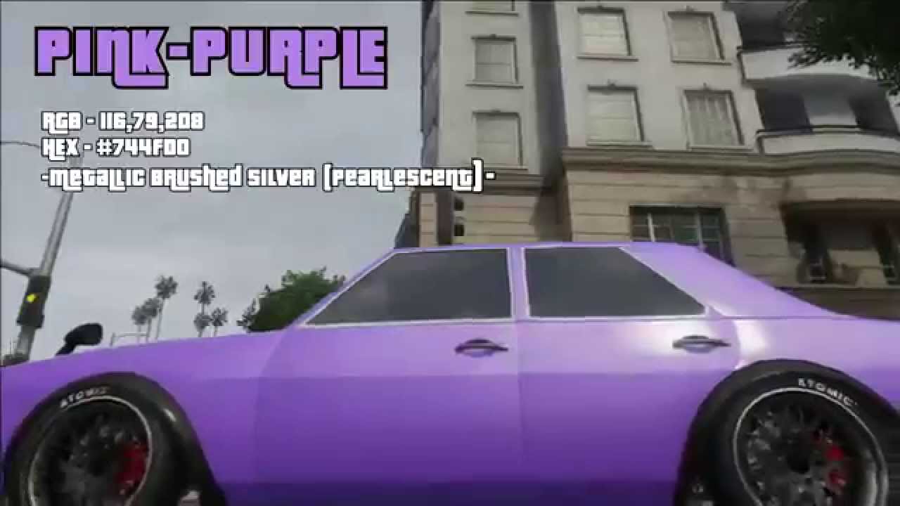 GTA 5 (RARE) Modded Paint Job PINKPURPLE YouTube