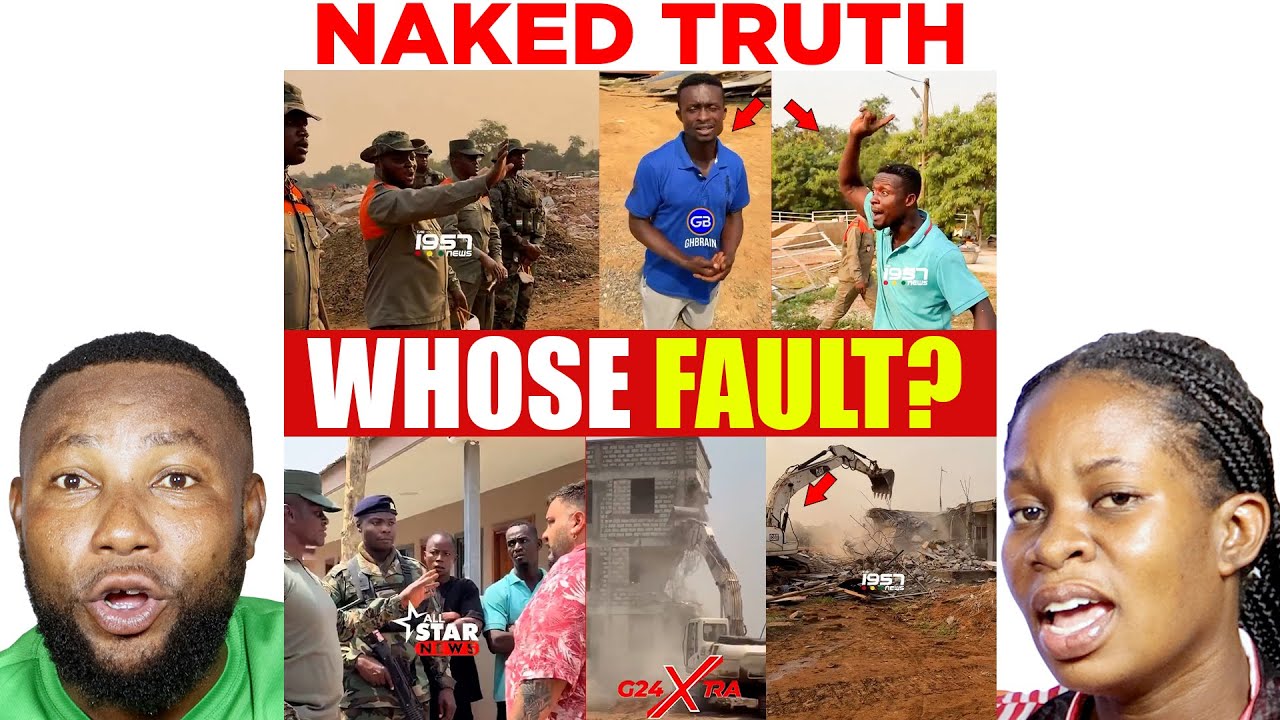 😭Accra Demolition: Very Sad as Beautiful Expensive Houses & Stores Destroyed. Arm R0bber Apologizes😂