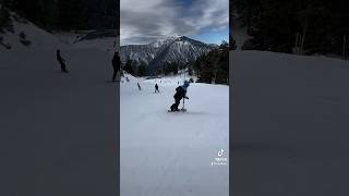 Ever seen a ski scooter?!? Definitely harder than it looks 😅
