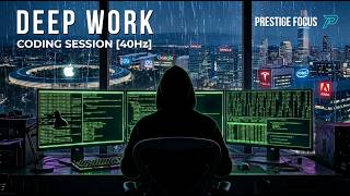 Celebrity 40Hz DEEP WORK CODING SESSION 💻 Pure Cyberpunk Ambient for Focus (2 Hours) Profile