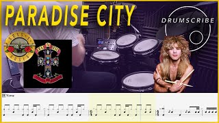 Paradise City - Guns N' Roses | Drum Sheet Music Play-Along | DRUMSCRIBE