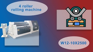 MYT® CNC 4 roller plate rolling machine / bending machine for  cone round pipe
