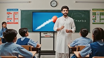 Explaining Newton’s Laws of Motion with AI Science Meets Technology in Classroom