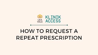 How to Request Repeat Prescription