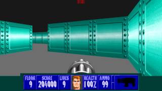 Wolfenstein 3D TC for ZDoom - E2L9 (Boss Level) - All Secrets - I Am a Death Incarnate