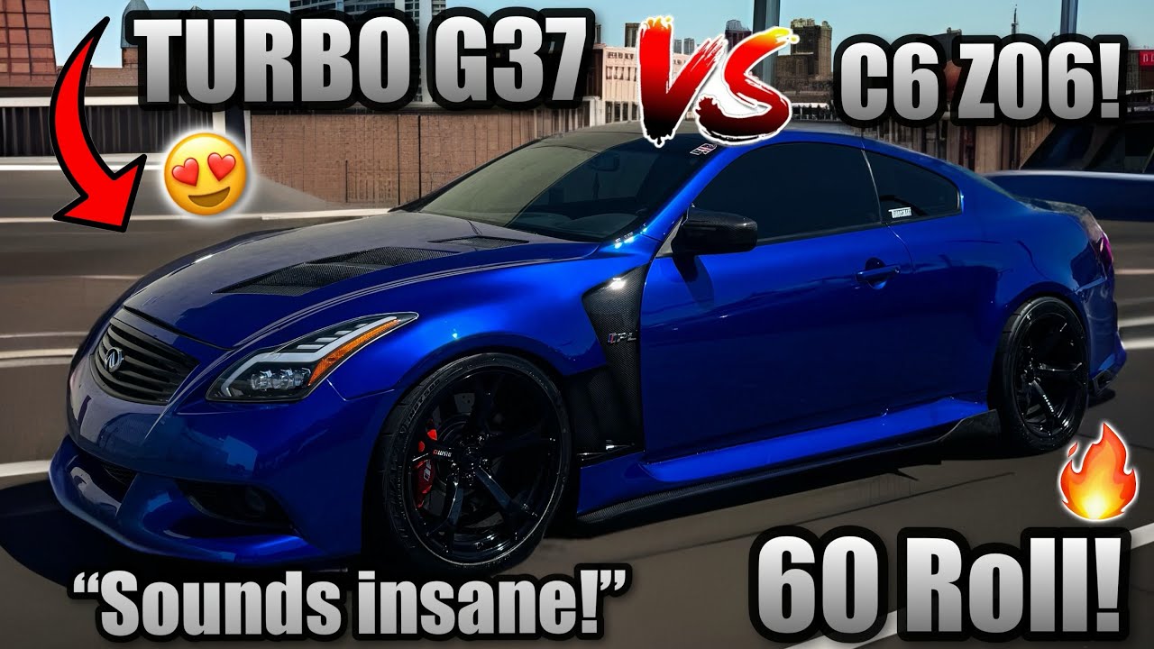 TURBO G37 Takes on CAMMED C6 Z06 CORVETTE!| Bimmer invasion massive meet!