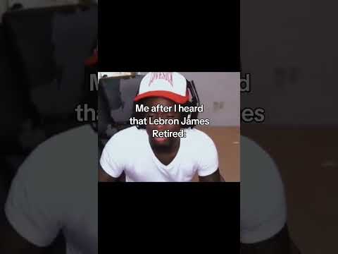 Me after I heard that Lebron James Retired 😥 #shorts #nba #lebronjames