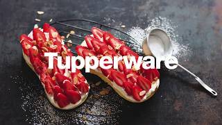 Torta de Morango com Tupperware