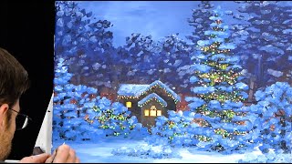 PAINT ALONG! - Christmas Snowy Night (long version)