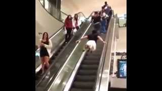 Escalator workout! Epic! Superman is real!