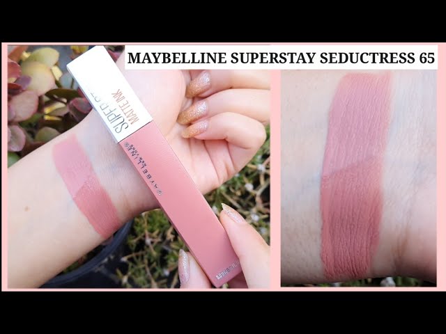 MAYBELLINE SUPERSTAY || || STAYING - 12 - MATTE YouTube HOURS POWER || 65 INK 🤯 SEDUCTRESS SHADE LIPSTICK