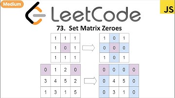 LeetCode 73 Set Matrix Zeros in javascript