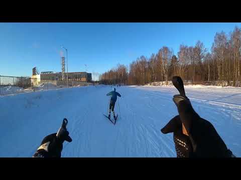 17.12.2023. Парголово. Состояние лыжной трассы днём.