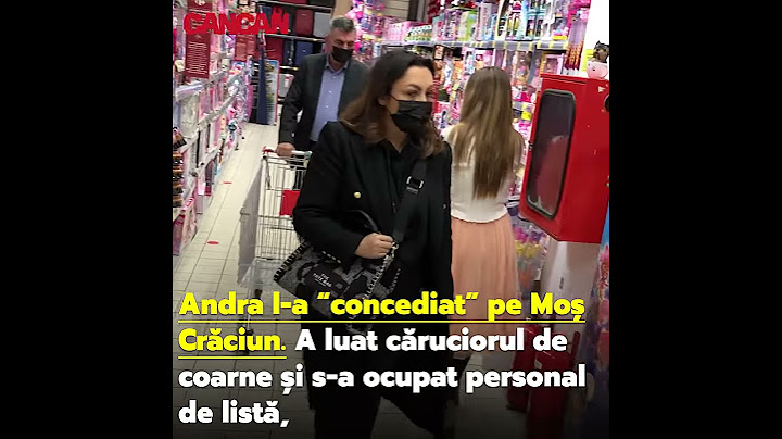 Andra l-a “concediat” pe Moș Crăciun si a mers la cumparaturi!