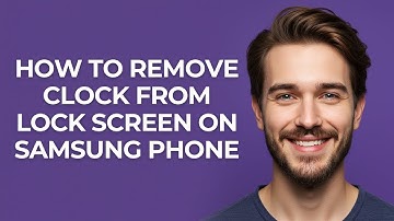 How To Remove Clock From Lock Screen On Samsung Phone - GUIDE!