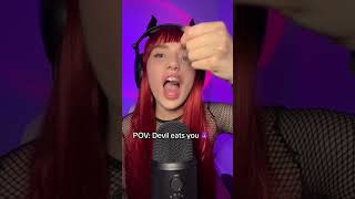 ASMR Devil Eats Your Face ? Roleplay / shorts asmr roleplay