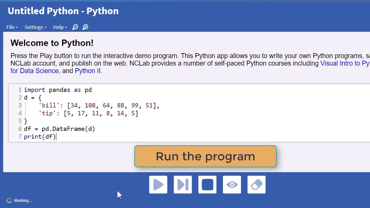 Python тест программ