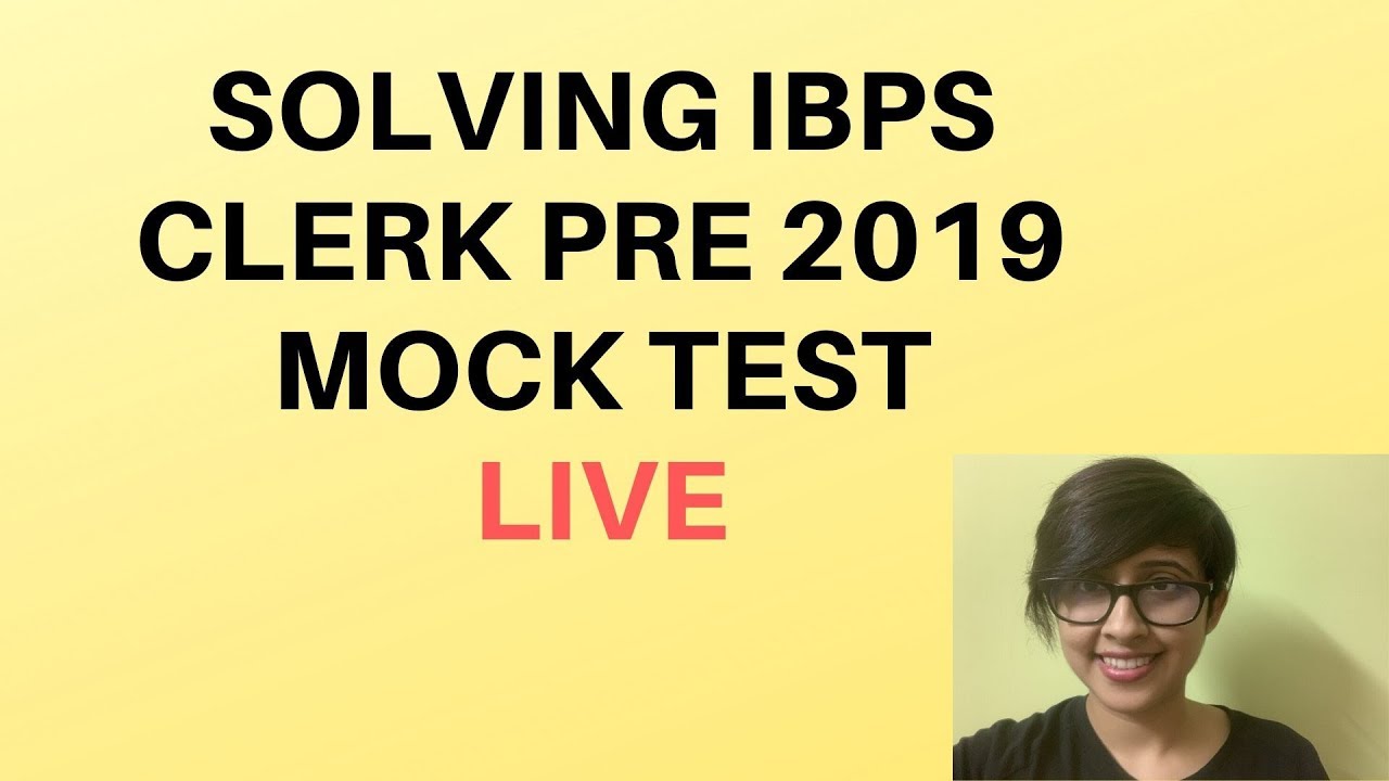 Solving IBPS Clerk Pre 2019 Mock Test Live| Aspiring Banker Anwesha