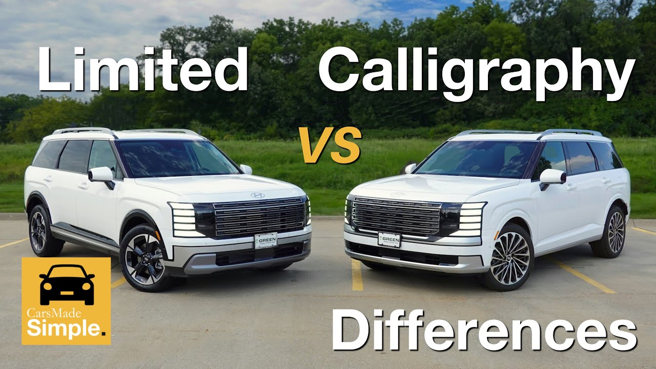 2026 Hyundai Palisade Limited vs Calligraphy | Side by Side Trim Comparison!